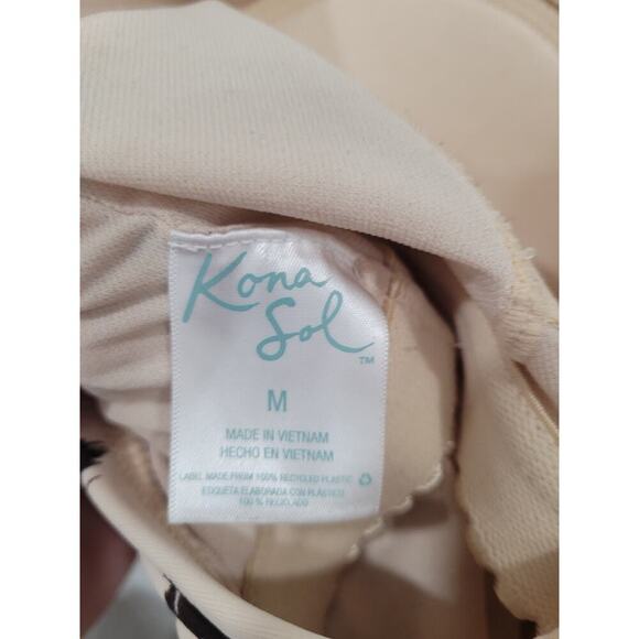 Kona Sol women's One Piece Swimsuit Animal Print Cheetah M Padded #15 - Picture 5 of 7